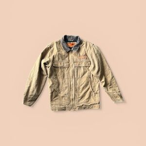 Vintage CornerStone Canvas Work Jacket – Corduroy Collar – Boardmen Construction
